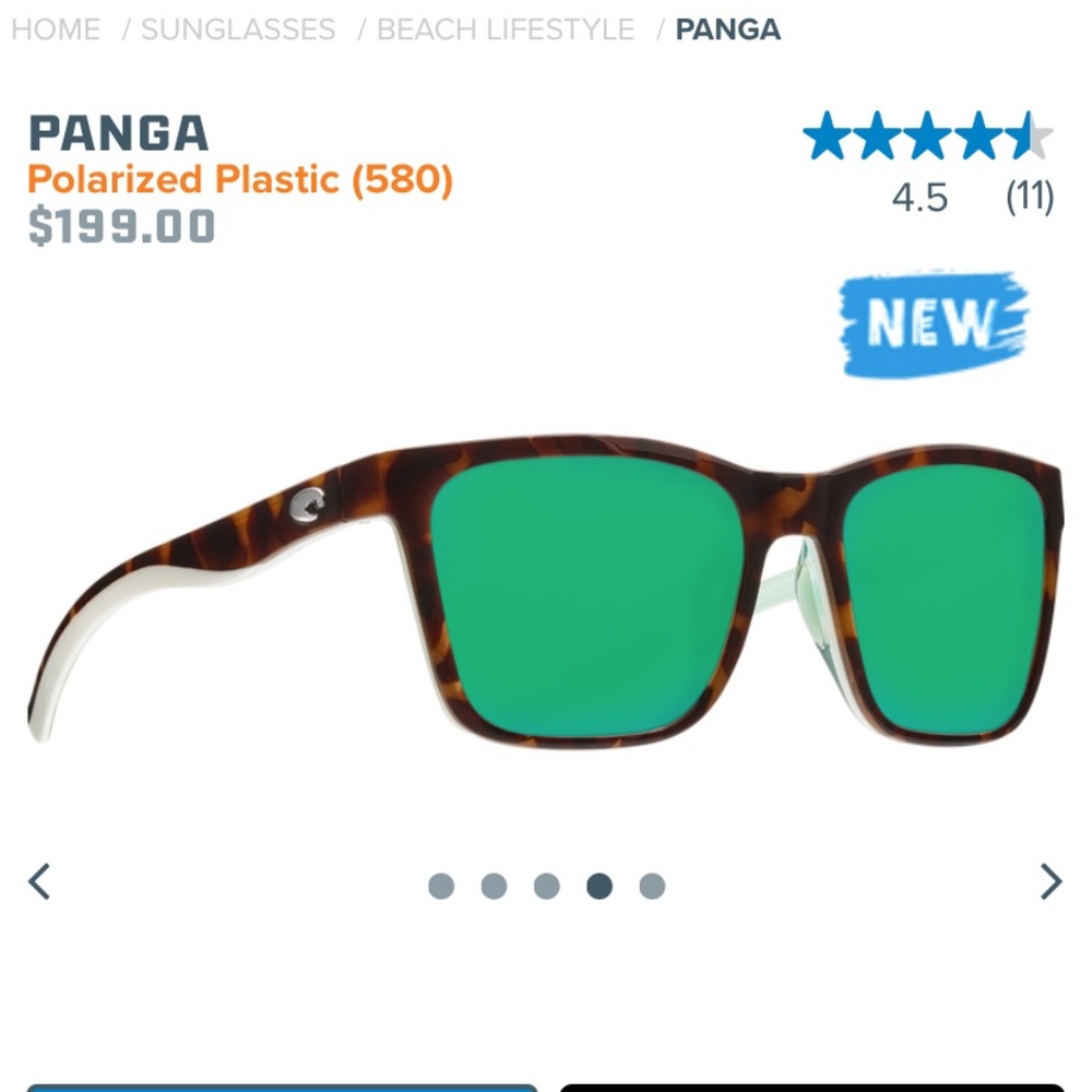 Costa Del Mar Panga Sunglasses.